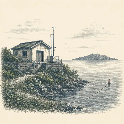 海底ケーブルの島